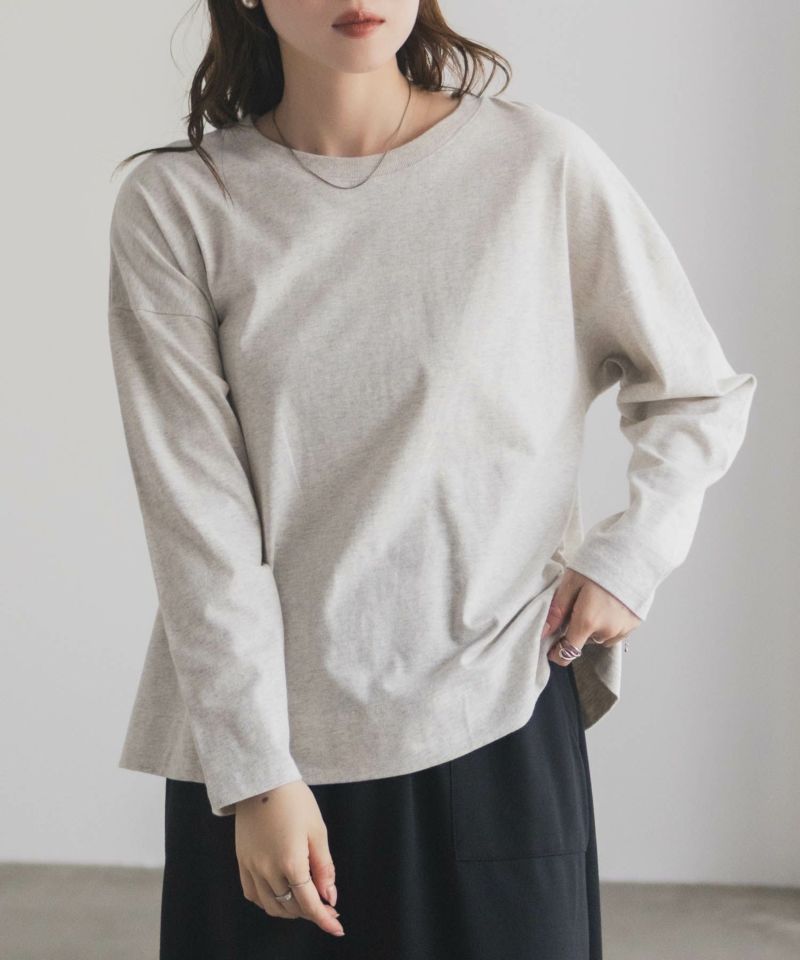 nAvy エブリーT 裾スリット長袖Tシャツ レディース メール便 対応商品商品画像-10