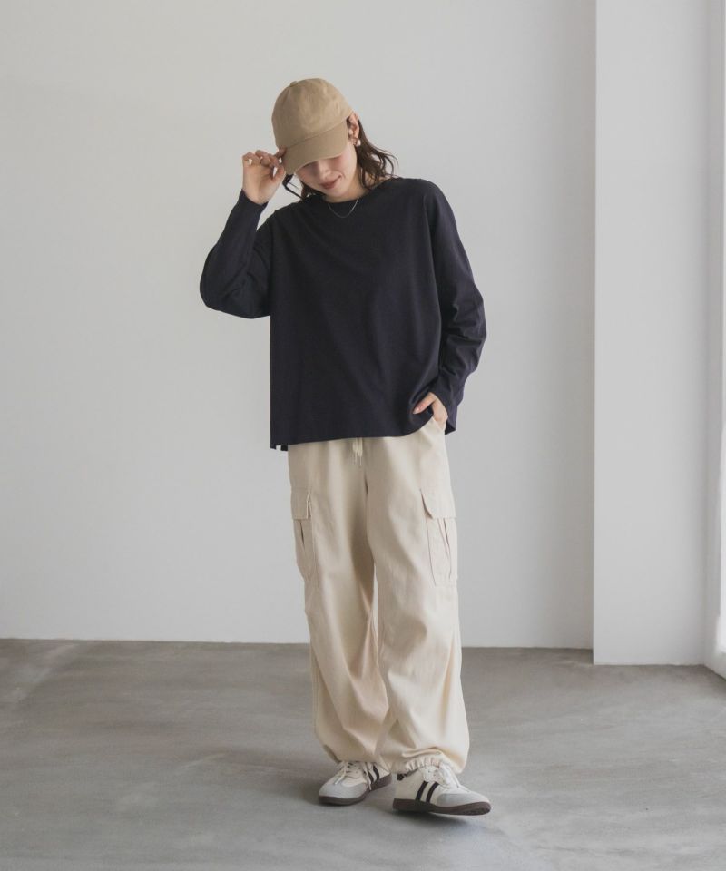 nAvy エブリーT 裾スリット長袖Tシャツ レディース メール便 対応商品商品画像-17