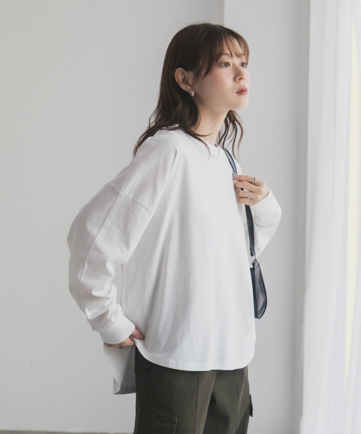 nAvy エブリーT ワイド長袖Tシャツ レディース ネコポス 対応商品