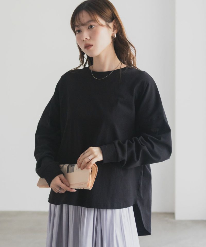 nAvy エブリーT ワイド長袖Tシャツ レディース メール便 対応商品商品画像-3