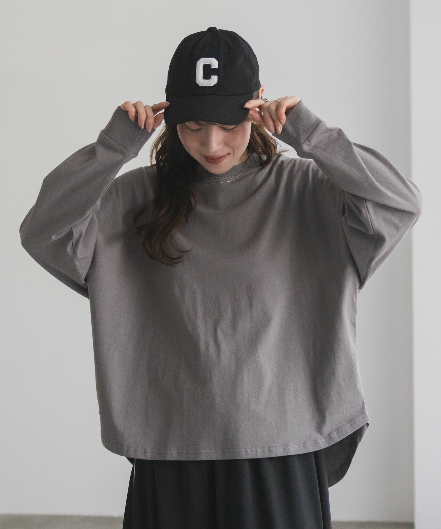 nAvy エブリーT ワイド長袖Tシャツ レディース メール便 対応商品商品サムネイル-6