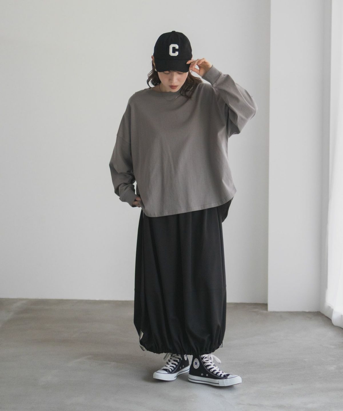 nAvy エブリーT ワイド長袖Tシャツ レディース ネコポス 対応商品