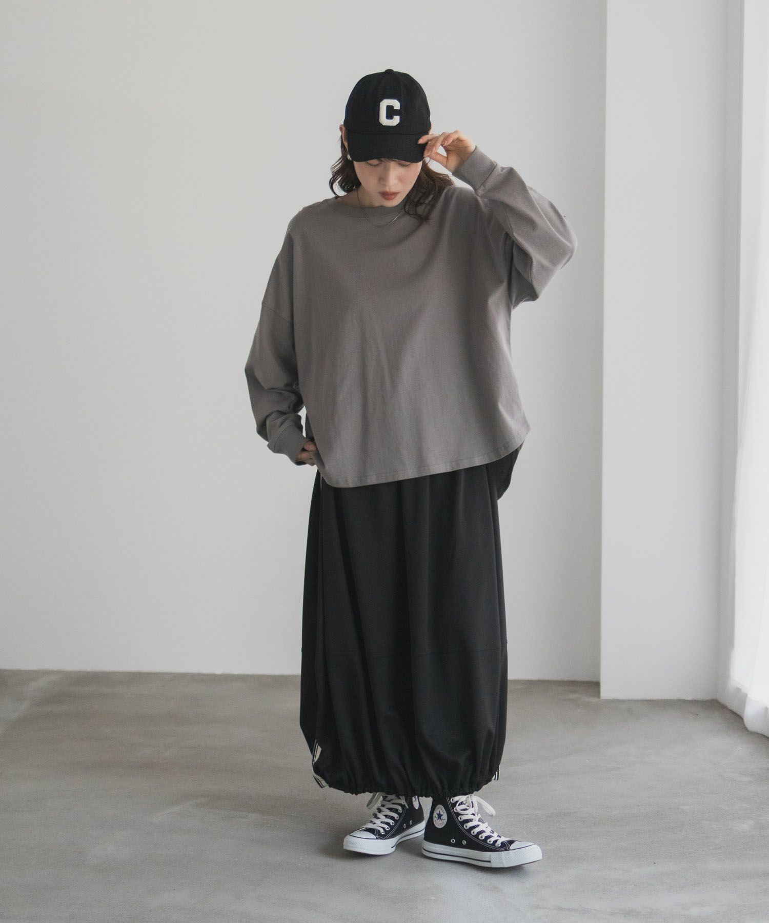 nAvy エブリーT ワイド長袖Tシャツ レディース ネコポス 対応商品
