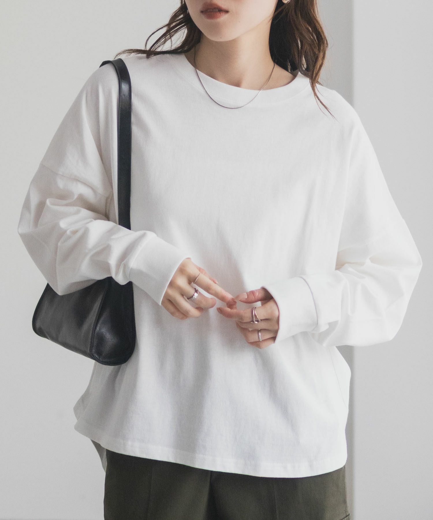 nAvy エブリーT ワイド長袖Tシャツ レディース メール便 対応商品商品サムネイル-12