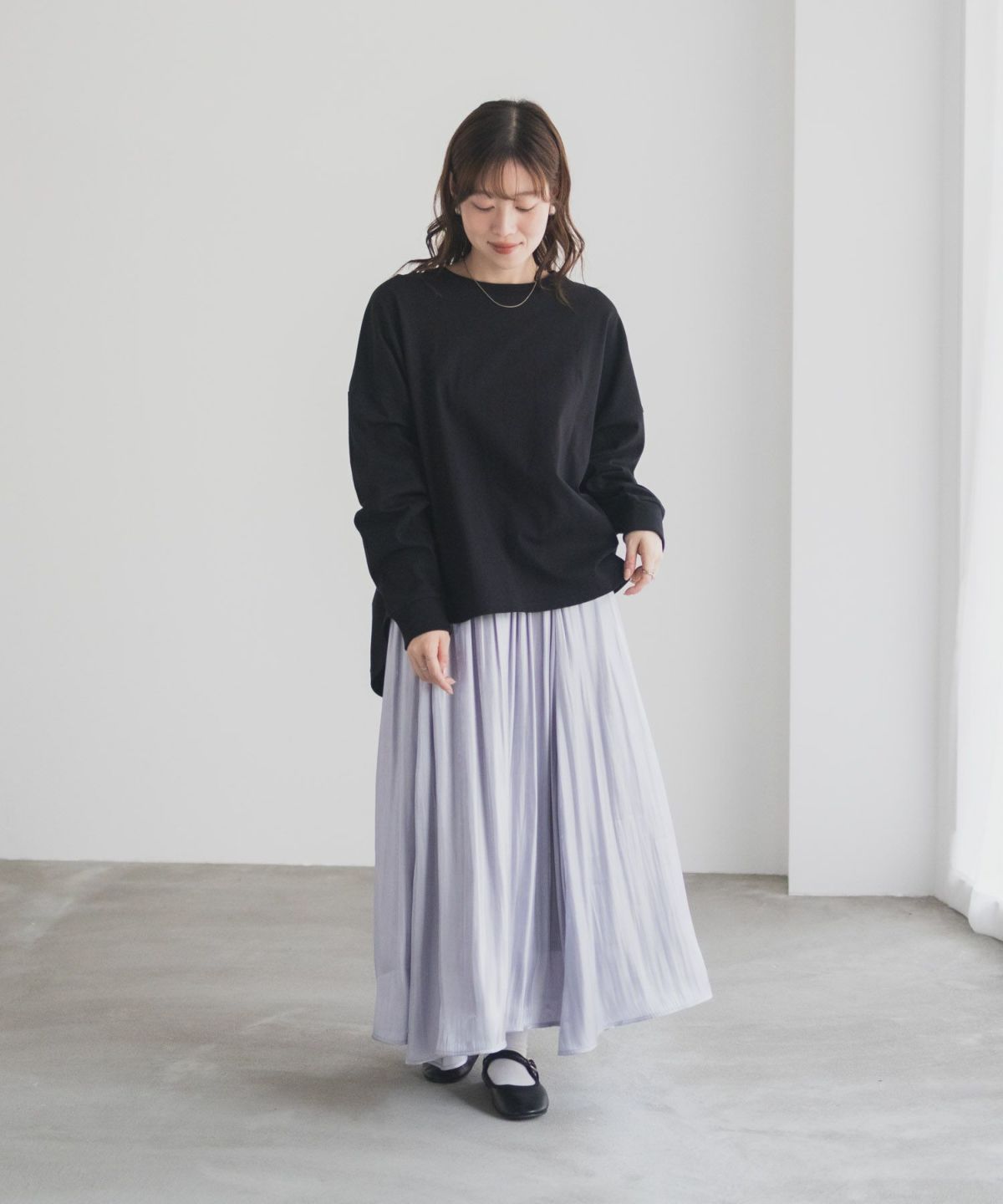 nAvy エブリーT ワイド長袖Tシャツ レディース ネコポス 対応商品