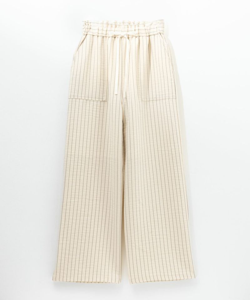 Idnes リネンライクイージーワイドパンツ レディース商品画像-1