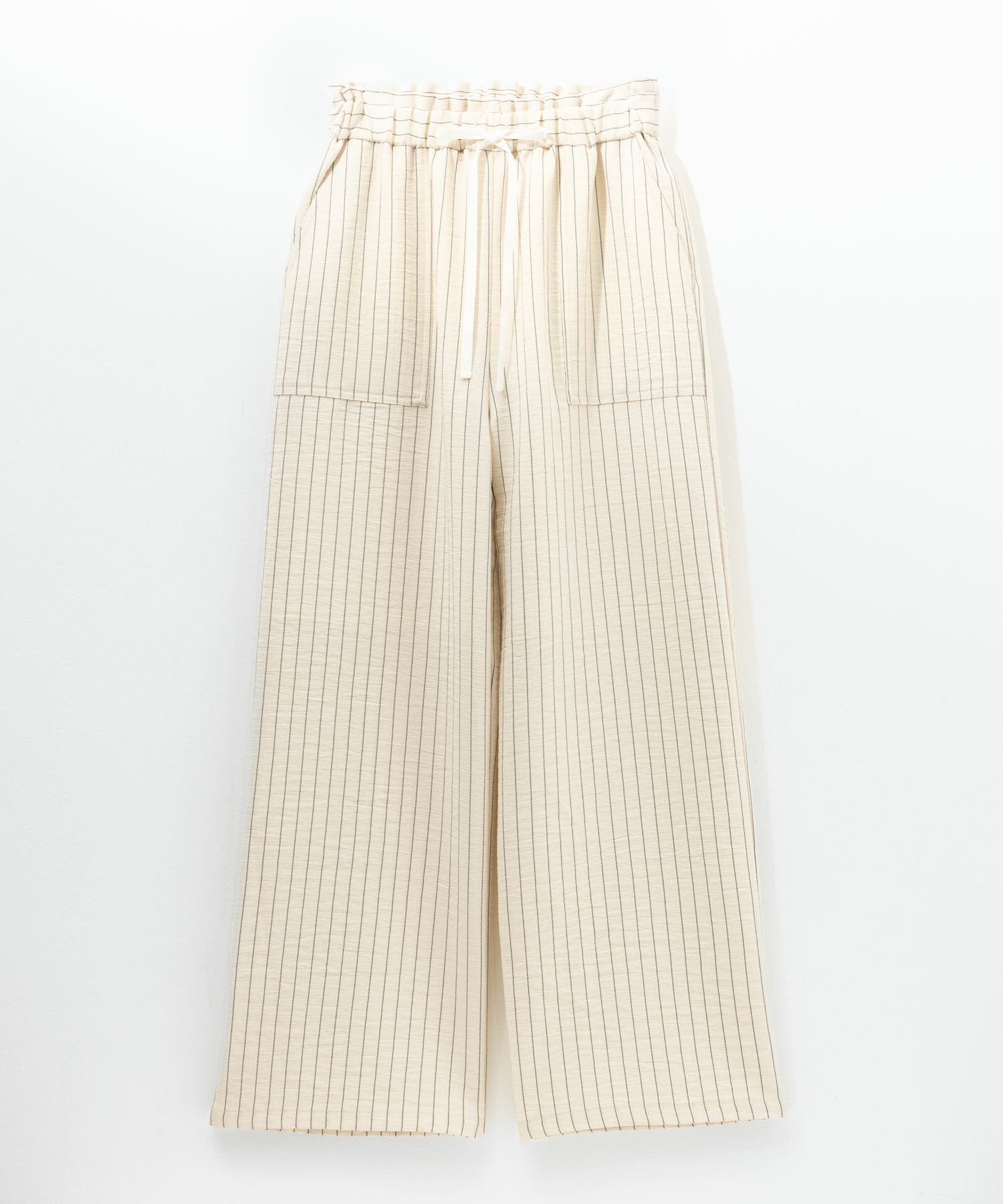 Idnes リネンライクイージーワイドパンツ レディース