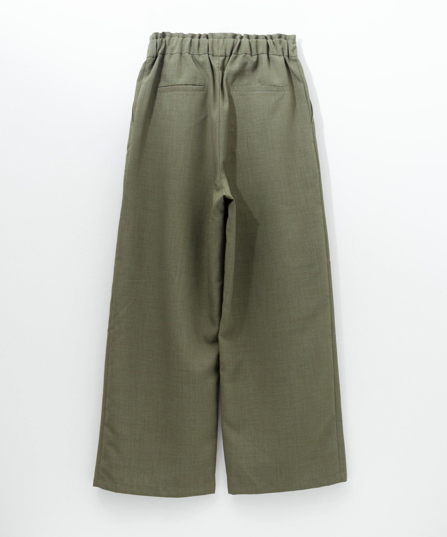 Idnes リネンライクイージーワイドパンツ レディース