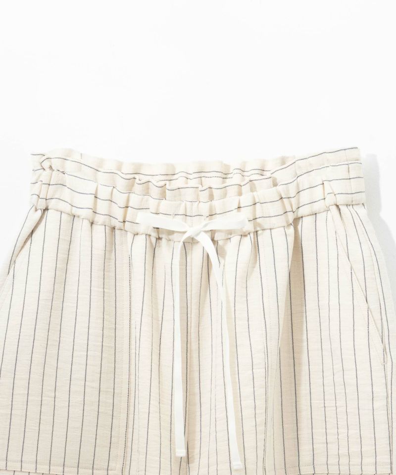 Idnes リネンライクイージーワイドパンツ レディース商品画像-9