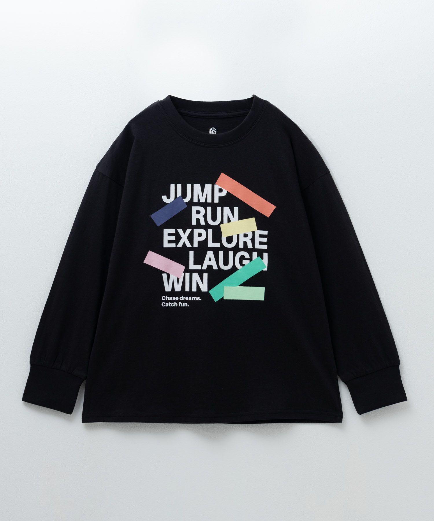 T-GRAPHICS カラフルロゴ長袖Tシャツ キッズ ネコポス 対応商品