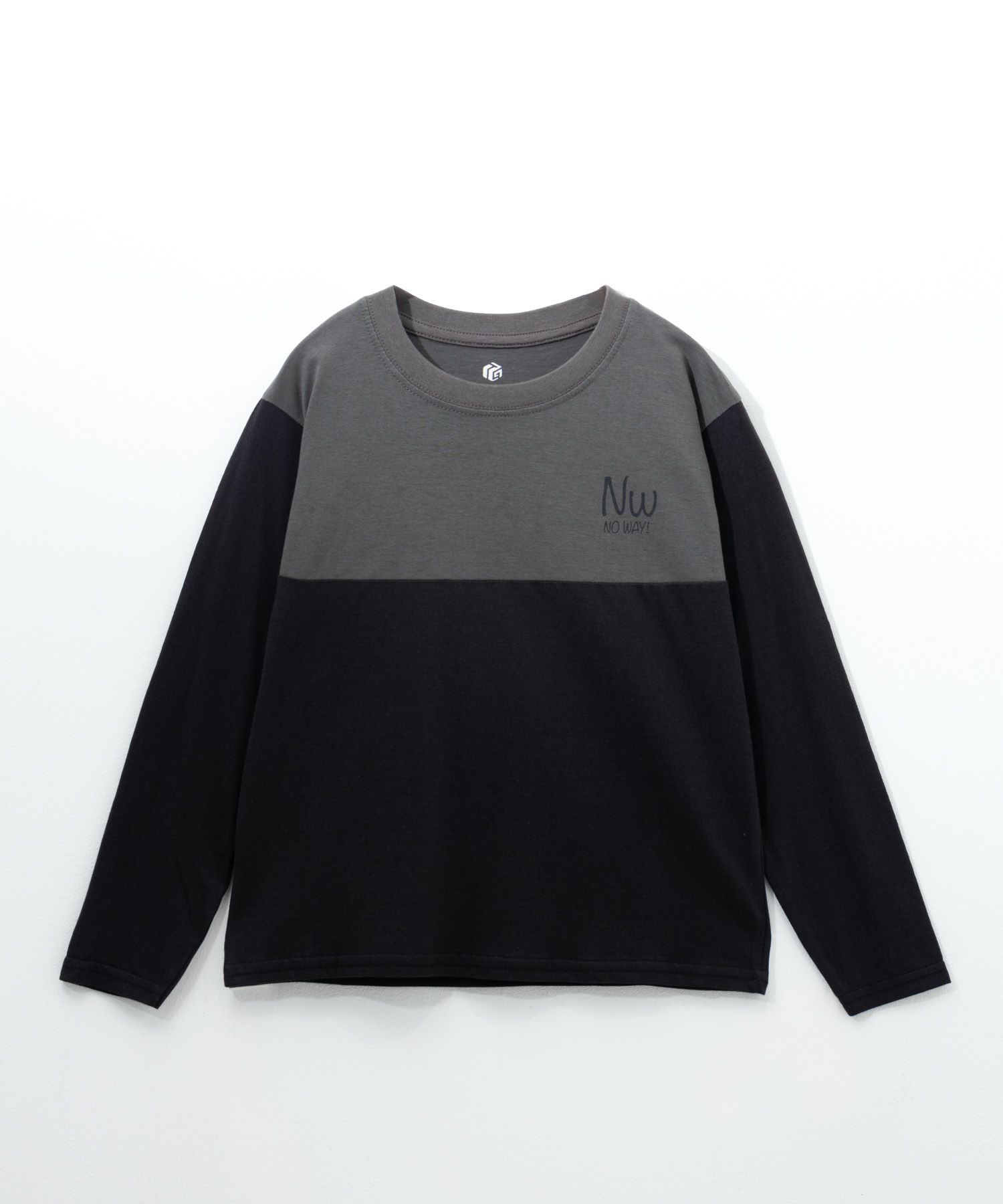 T-GRAPHICS  配色切替長袖Tシャツ キッズ メール便 対応商品商品サムネイル-1