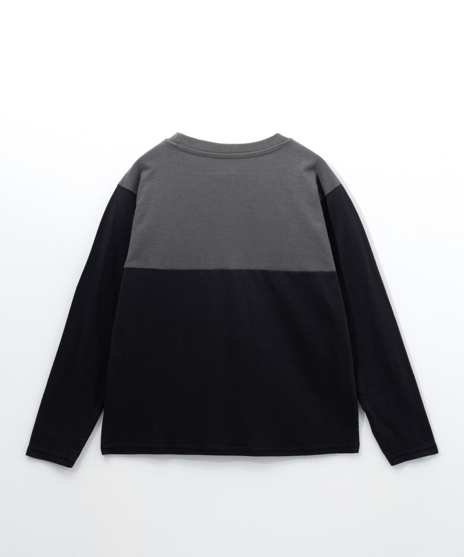 T-GRAPHICS  配色切替長袖Tシャツ キッズ メール便 対応商品商品サムネイル-2