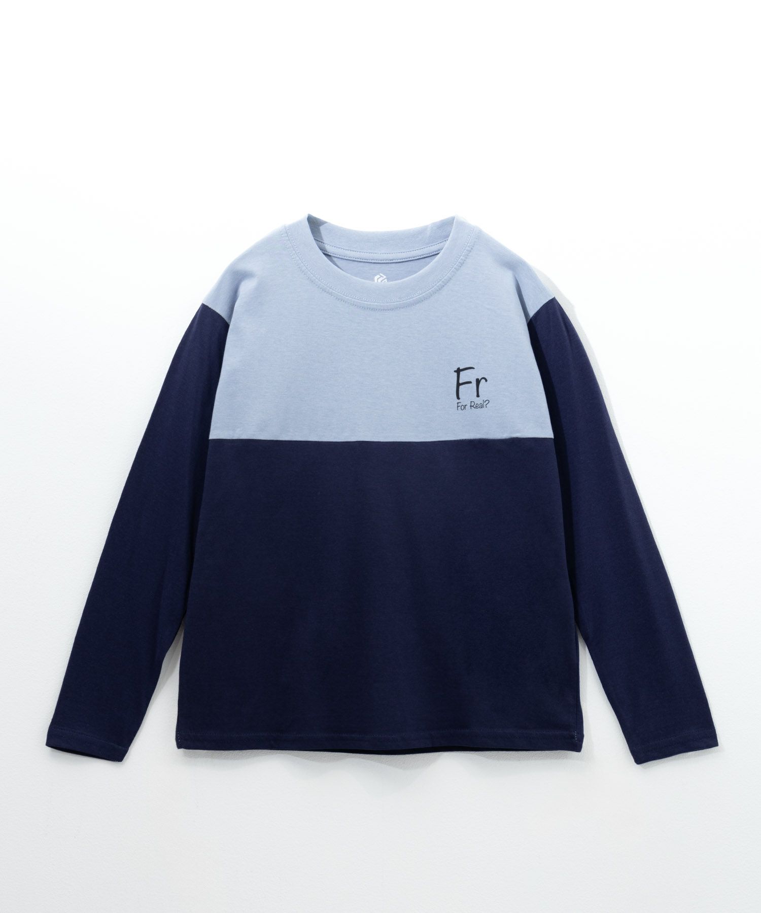 T-GRAPHICS  配色切替長袖Tシャツ キッズ メール便 対応商品商品画像-3