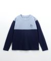 T-GRAPHICS  配色切替長袖Tシャツ キッズ メール便 対応商品商品サムネイル-3