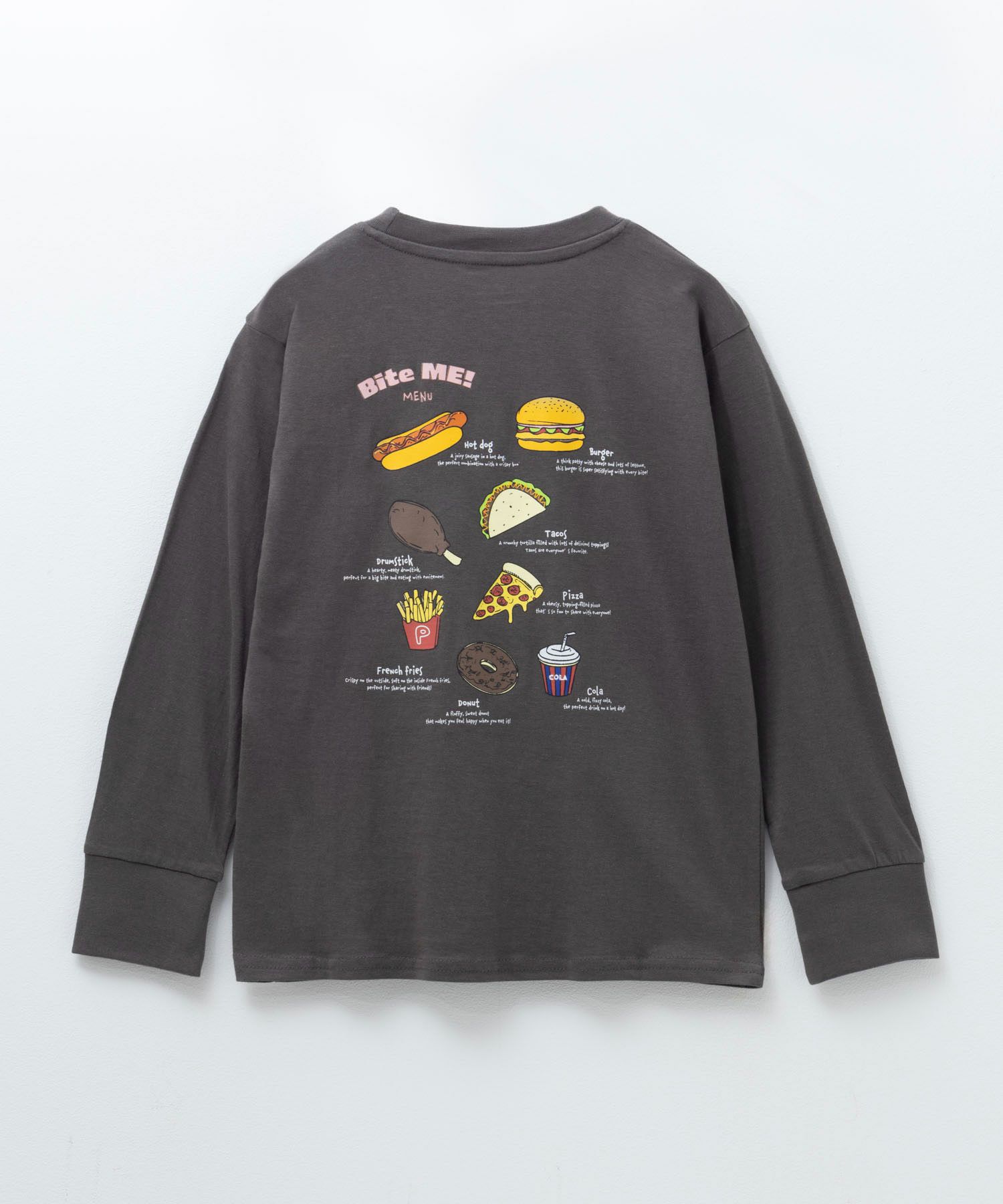 T-GRAPHICS スイーツプリント長袖Tシャツ キッズ ネコポス 対応商品