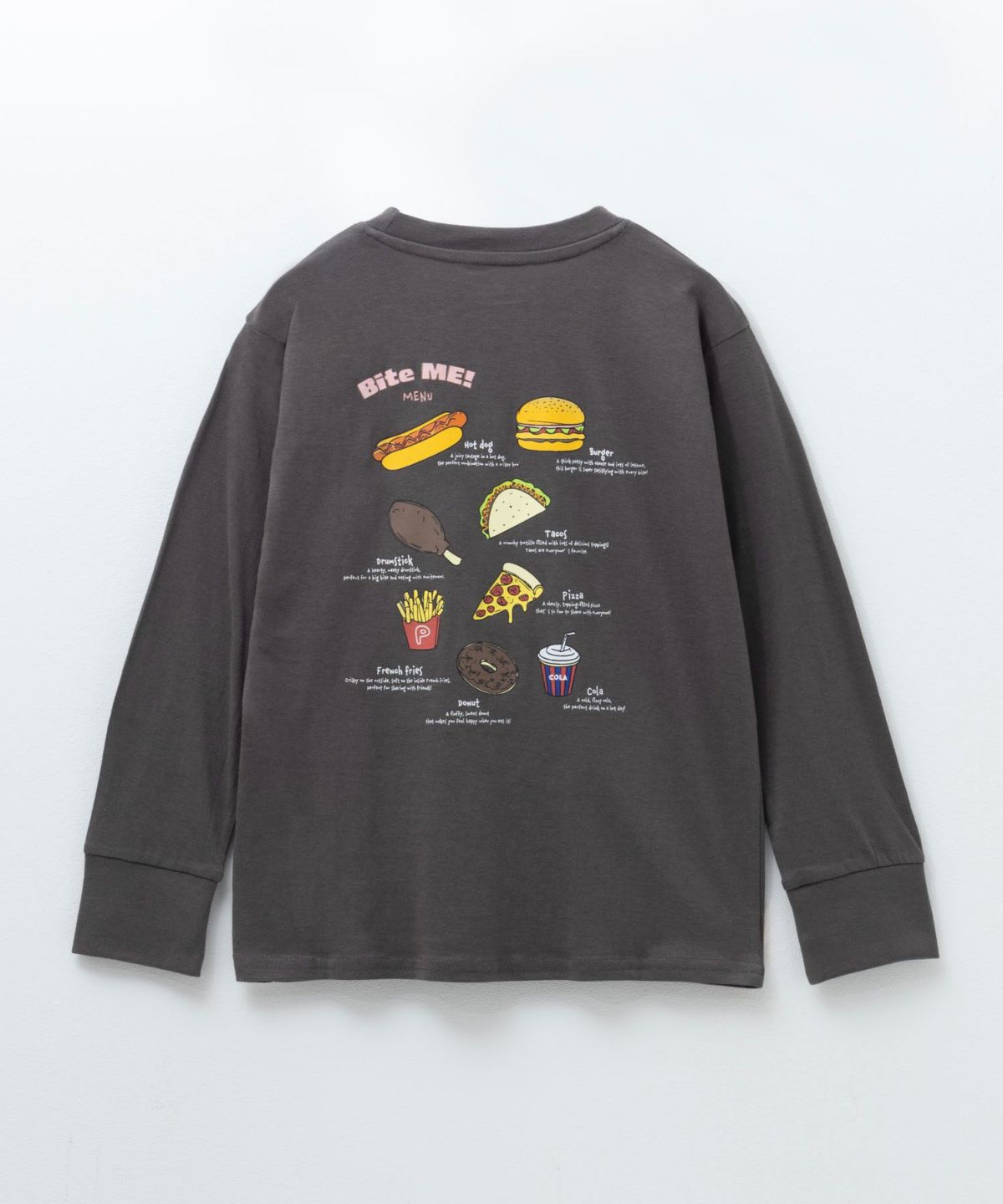 T-GRAPHICS スイーツプリント長袖Tシャツ キッズ ネコポス 対応商品