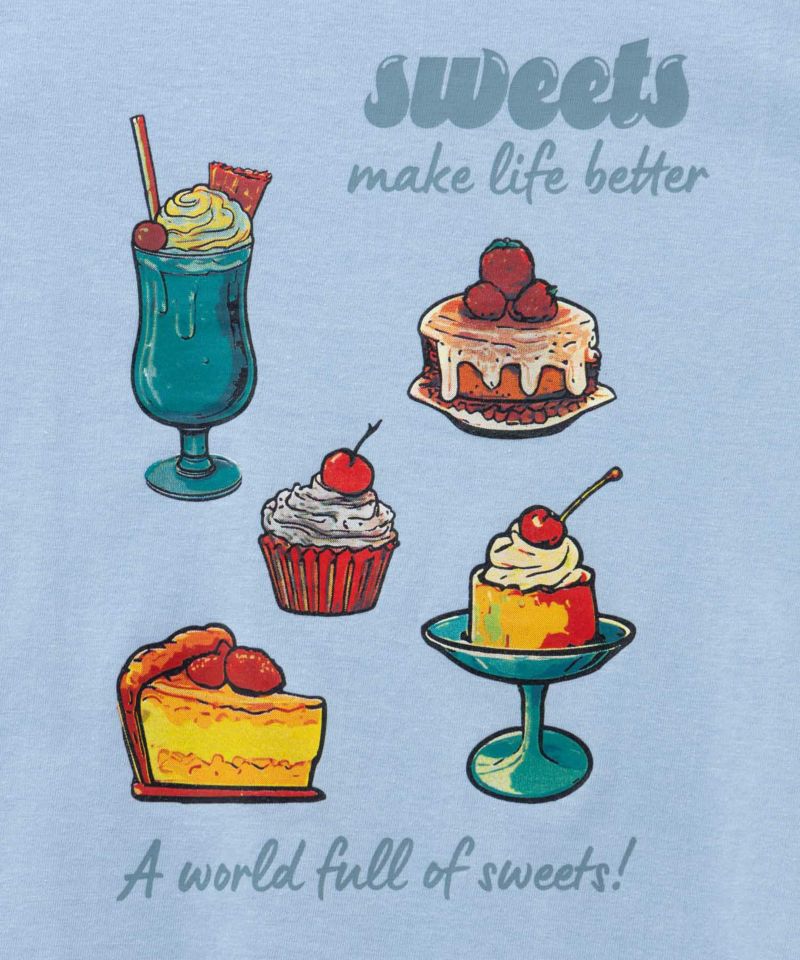 T-GRAPHICS  スイーツプリント長袖Tシャツ キッズ メール便 対応商品商品画像-7