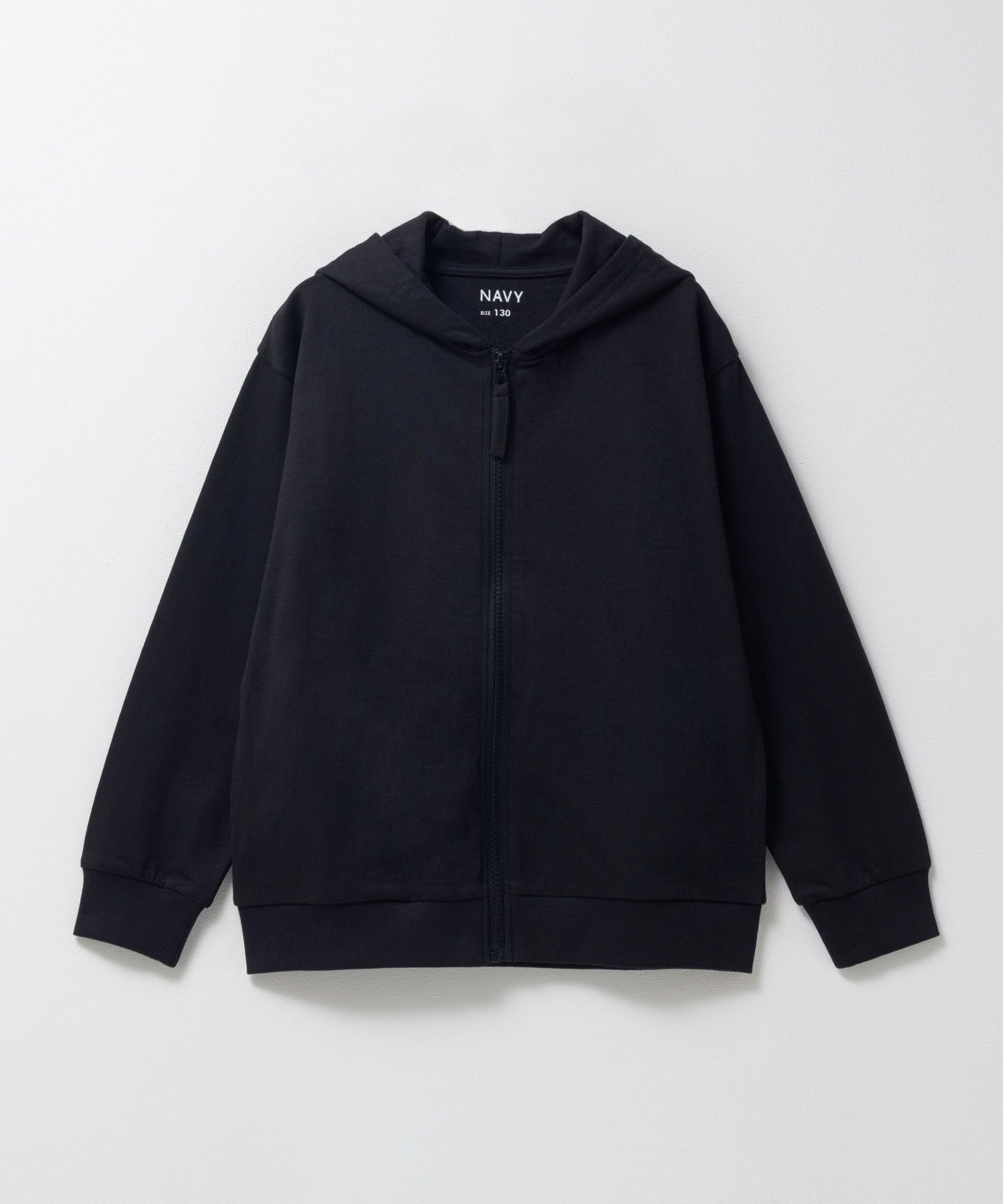 NAVY ミニ裏毛ジップパーカー キッズ商品サムネイル-1