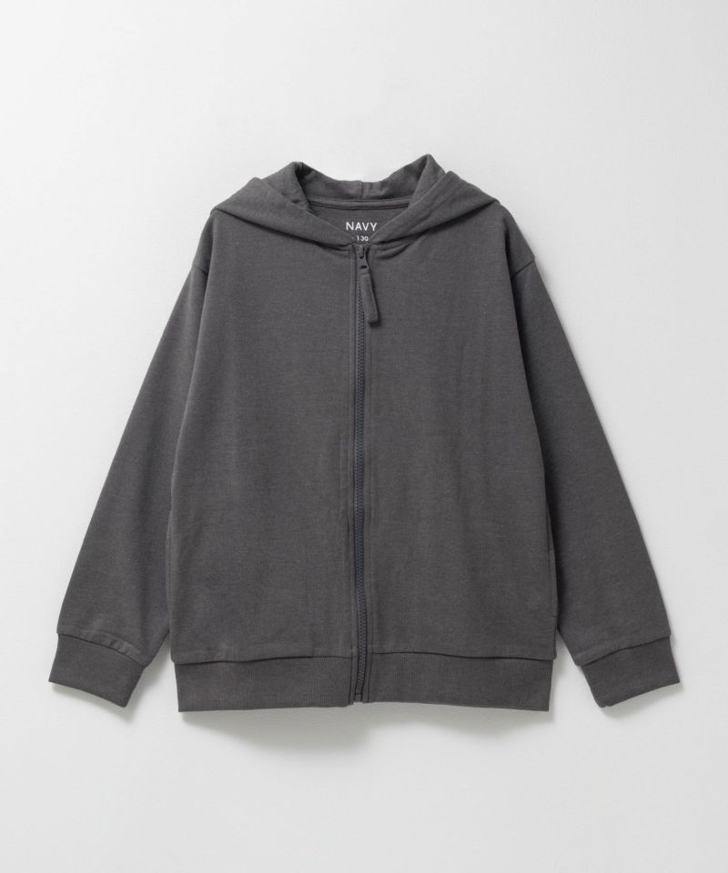 NAVY ミニ裏毛ジップパーカー キッズ商品画像-7