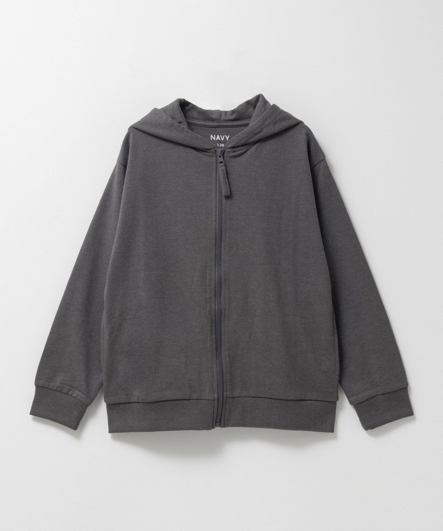 NAVY  ミニ裏毛ジップパーカー キッズ商品サムネイル-7