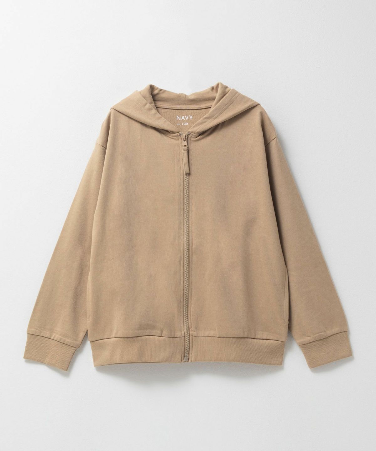 NAVY ミニ裏毛ジップパーカー キッズ