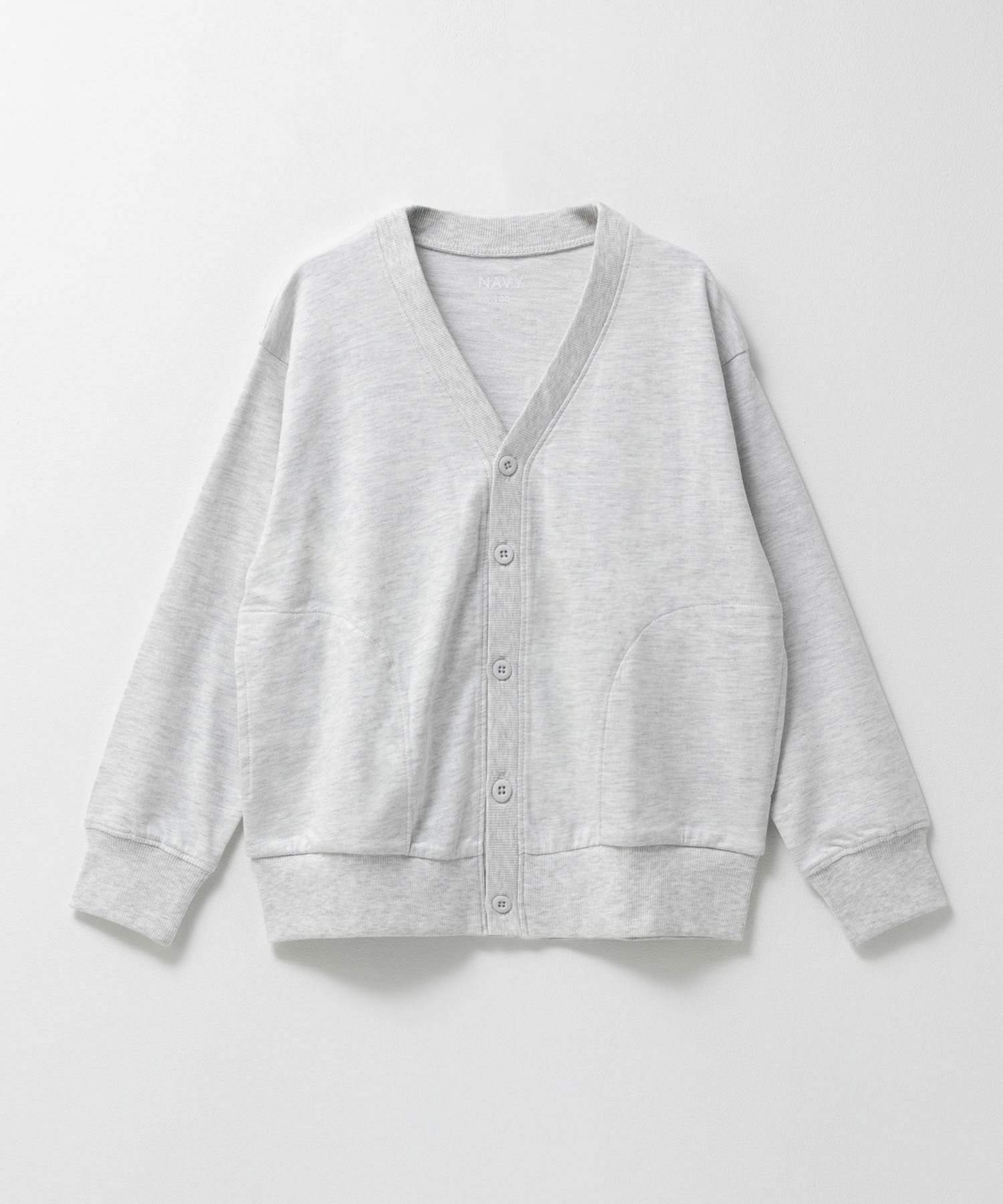 NAVY ミニ裏毛カーディガン キッズ