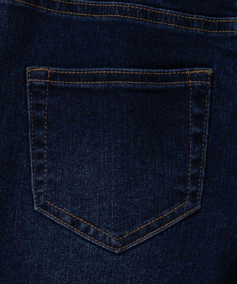 NAVY  のびるモン ストレッチデニムストレートパンツ ウエストギャザーパンツ キッズ商品画像-8