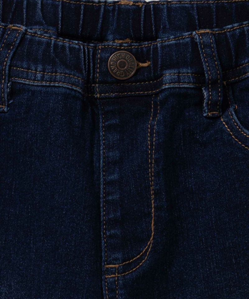 NAVY のびるモン ストレッチデニムストレートパンツ ウエストギャザーパンツ キッズ商品画像-9