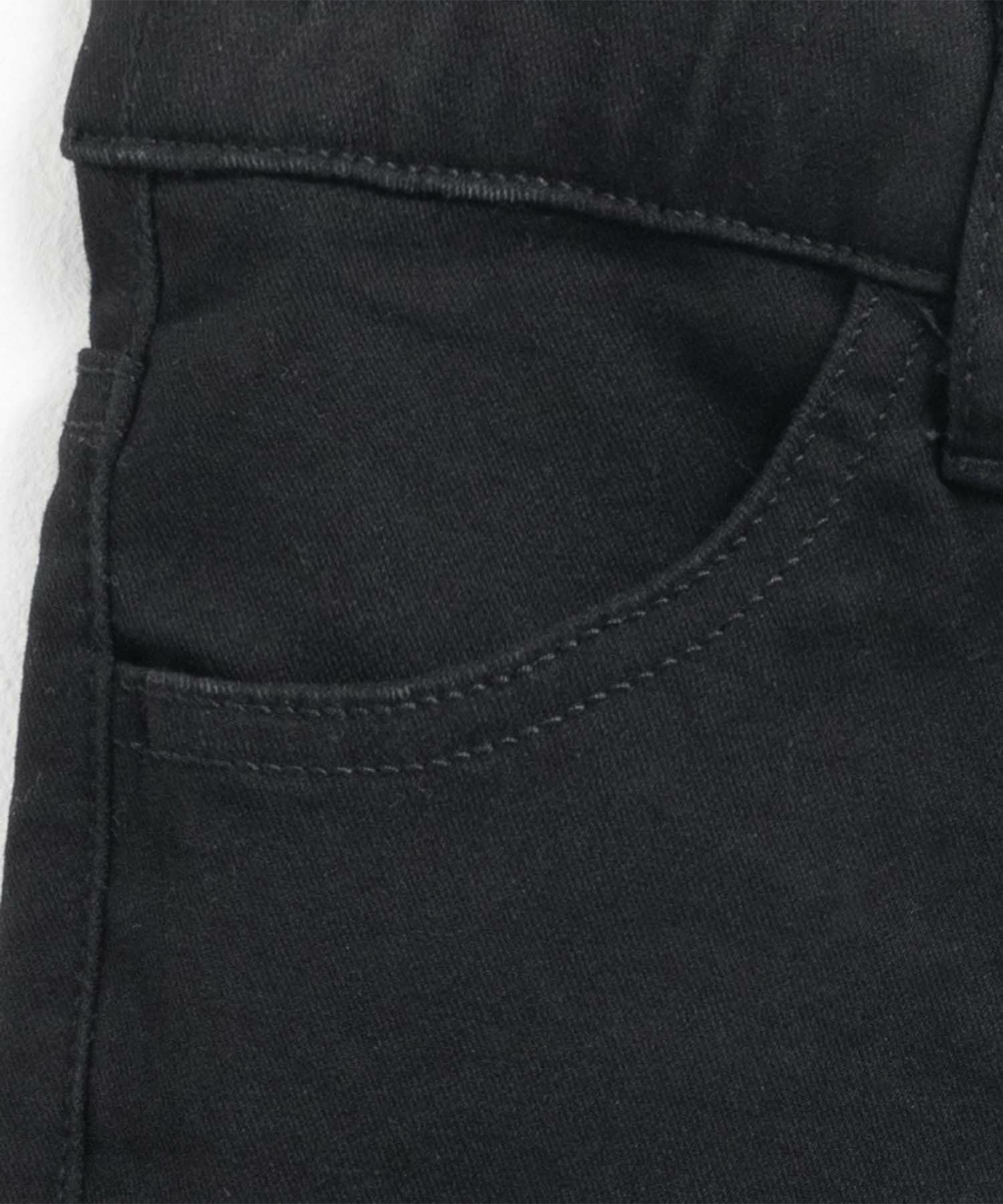 NAVY  のびるモン ストレッチツイルフレアパンツ ウエストギャザーパンツ キッズ商品サムネイル-3