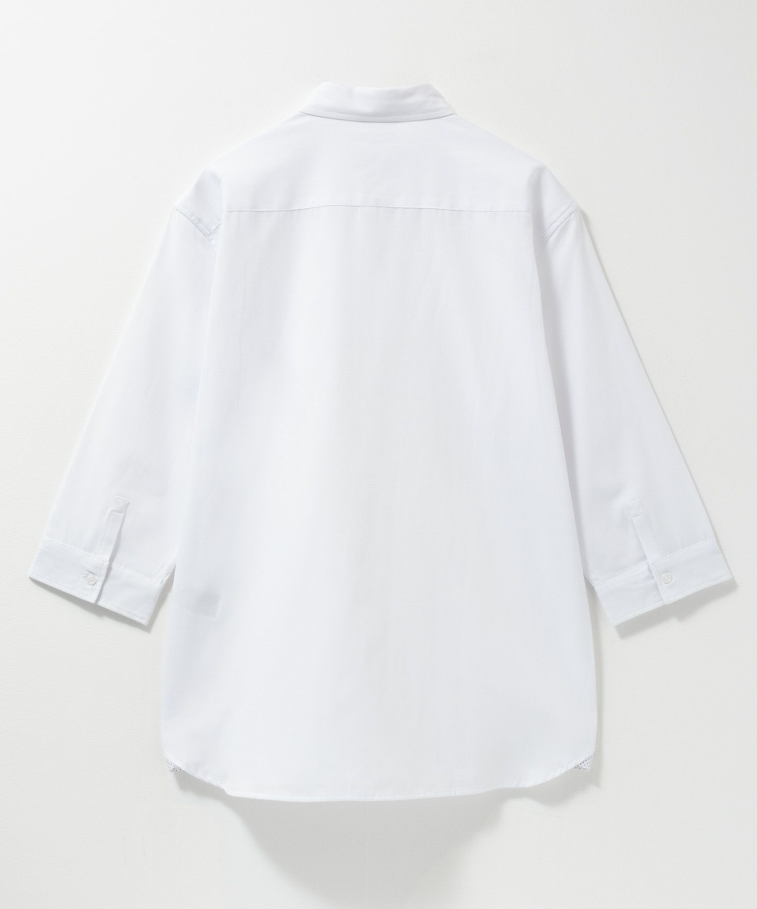 NAVY ギミックオックスボタンダウン7分袖シャツ メンズ商品画像-4