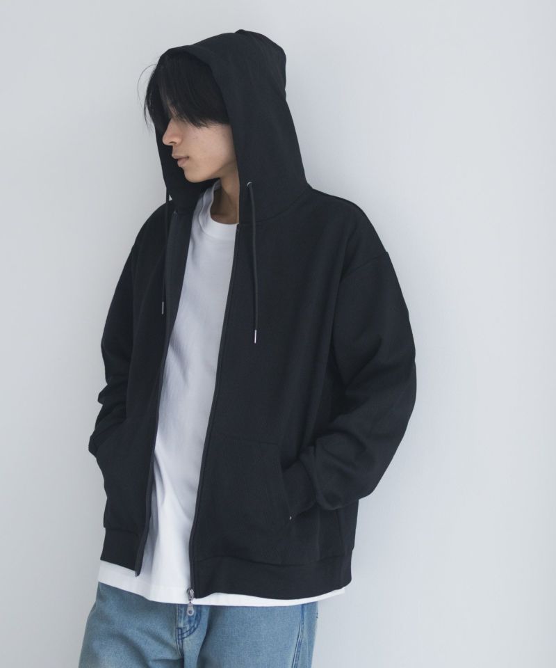 URBAN COLLECTION ふくれジャガードフルジップパーカー メンズ商品画像-7