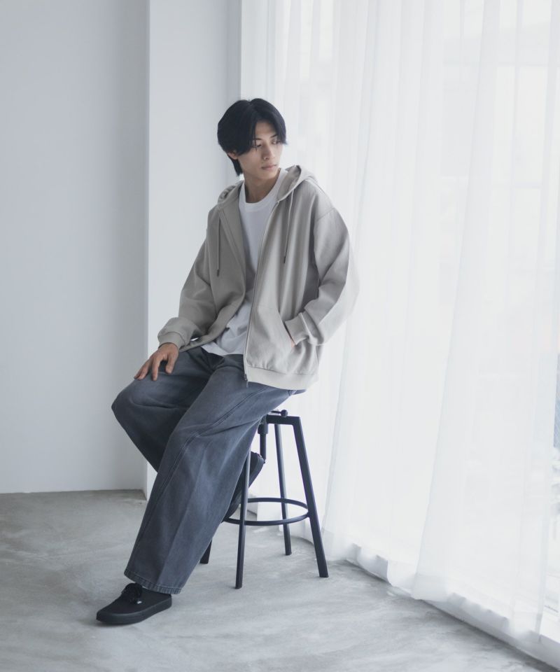 URBAN COLLECTION  ふくれジャガードフルジップパーカー メンズ商品画像-14