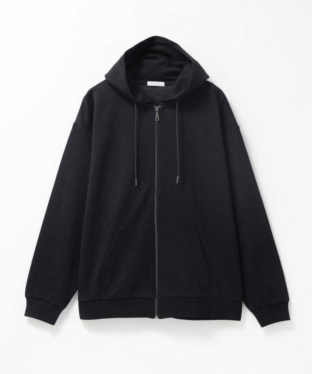 URBAN COLLECTION ふくれジャガードフルジップパーカー メンズ