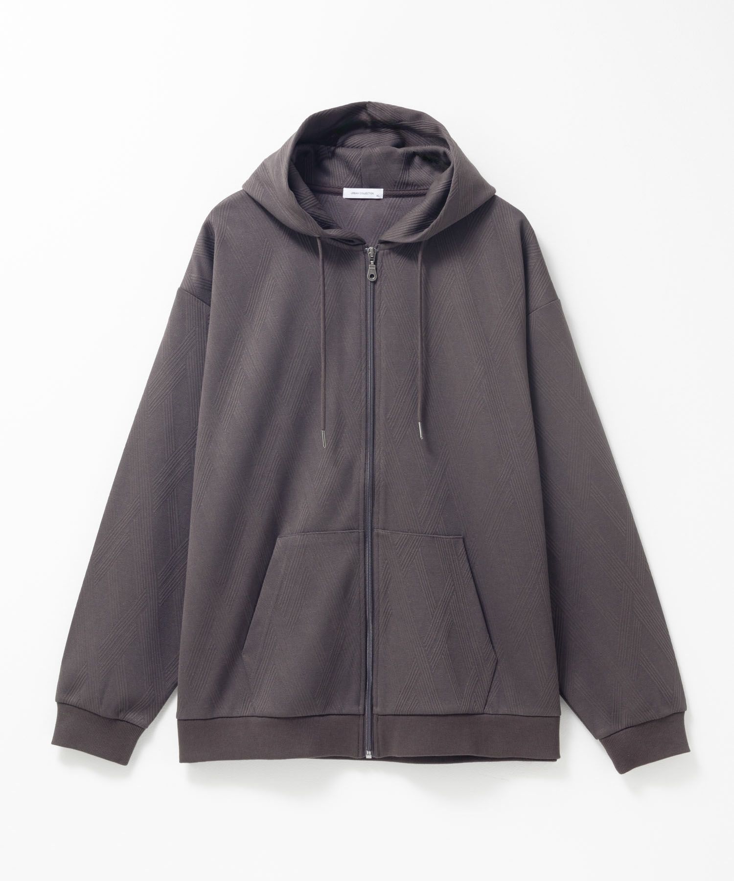 URBAN COLLECTION ふくれジャガードフルジップパーカー メンズ商品画像-25