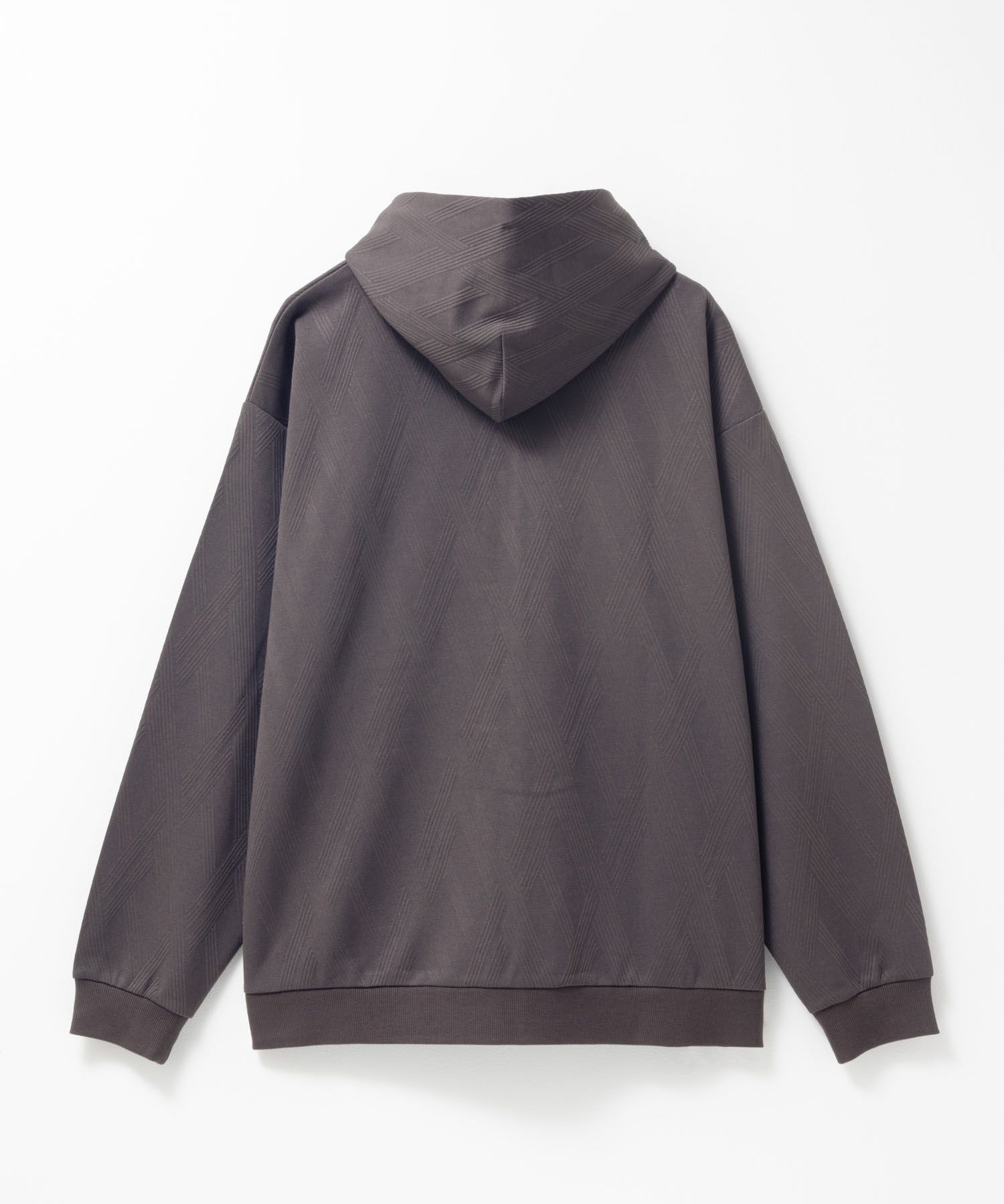 URBAN COLLECTION ふくれジャガードフルジップパーカー メンズ