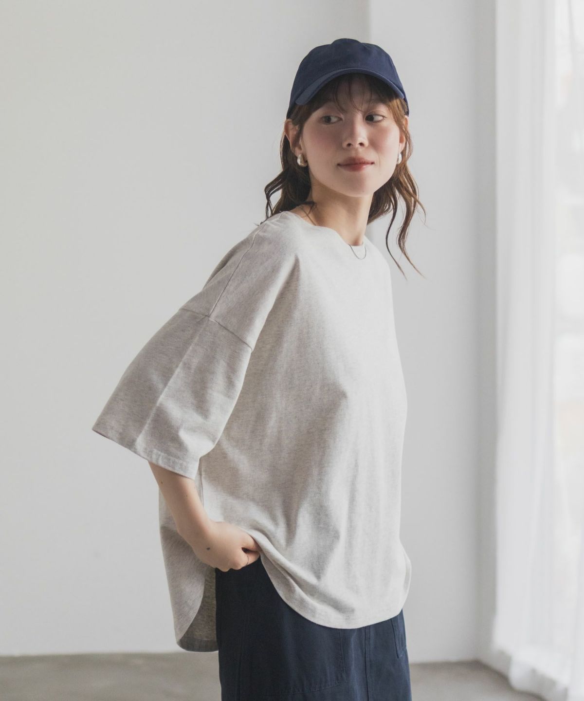 nAvy エブリーT 6分袖Tシャツ レディース ネコポス 対応商品