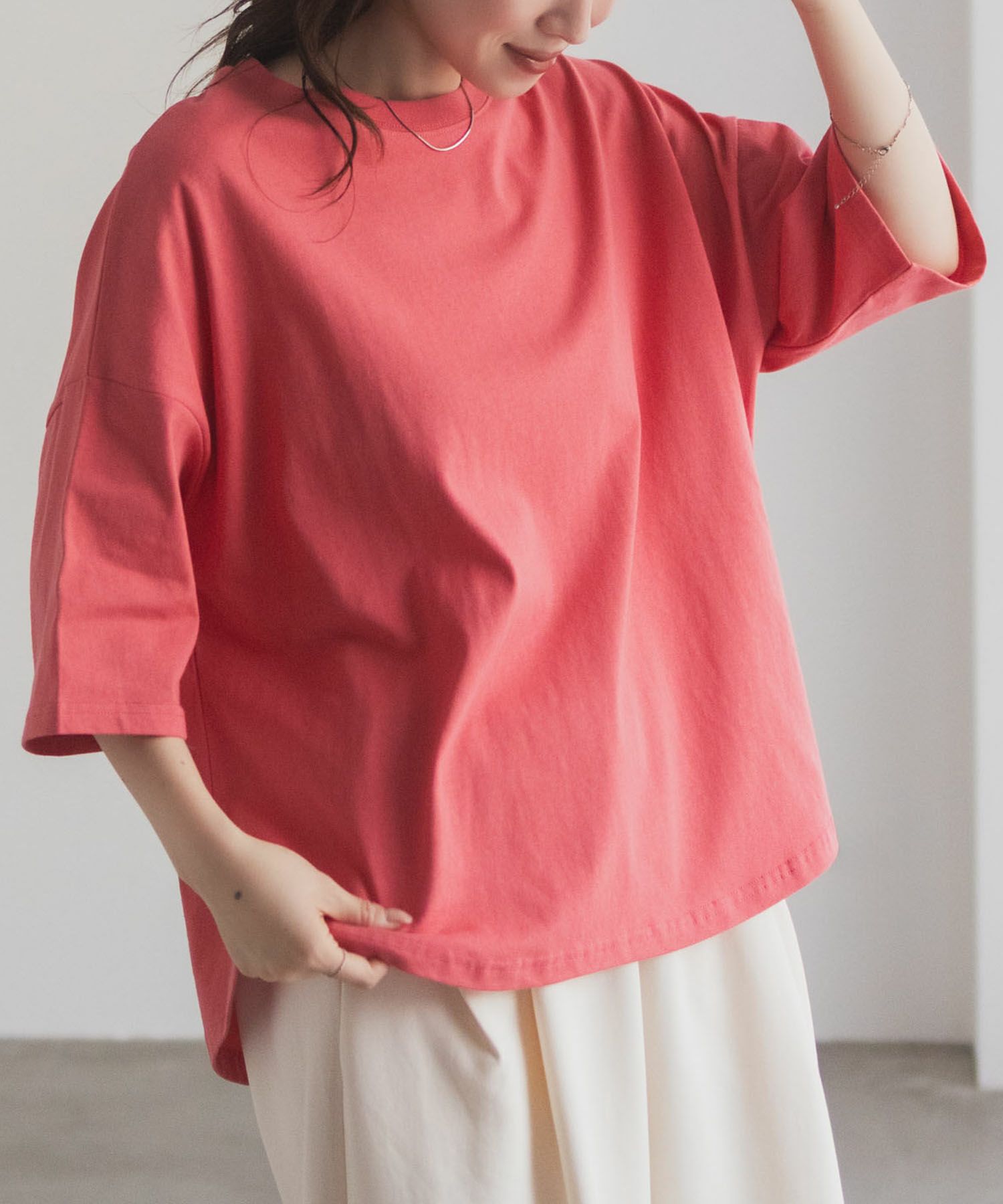 nAvy エブリーT 6分袖Tシャツ レディース ネコポス 対応商品