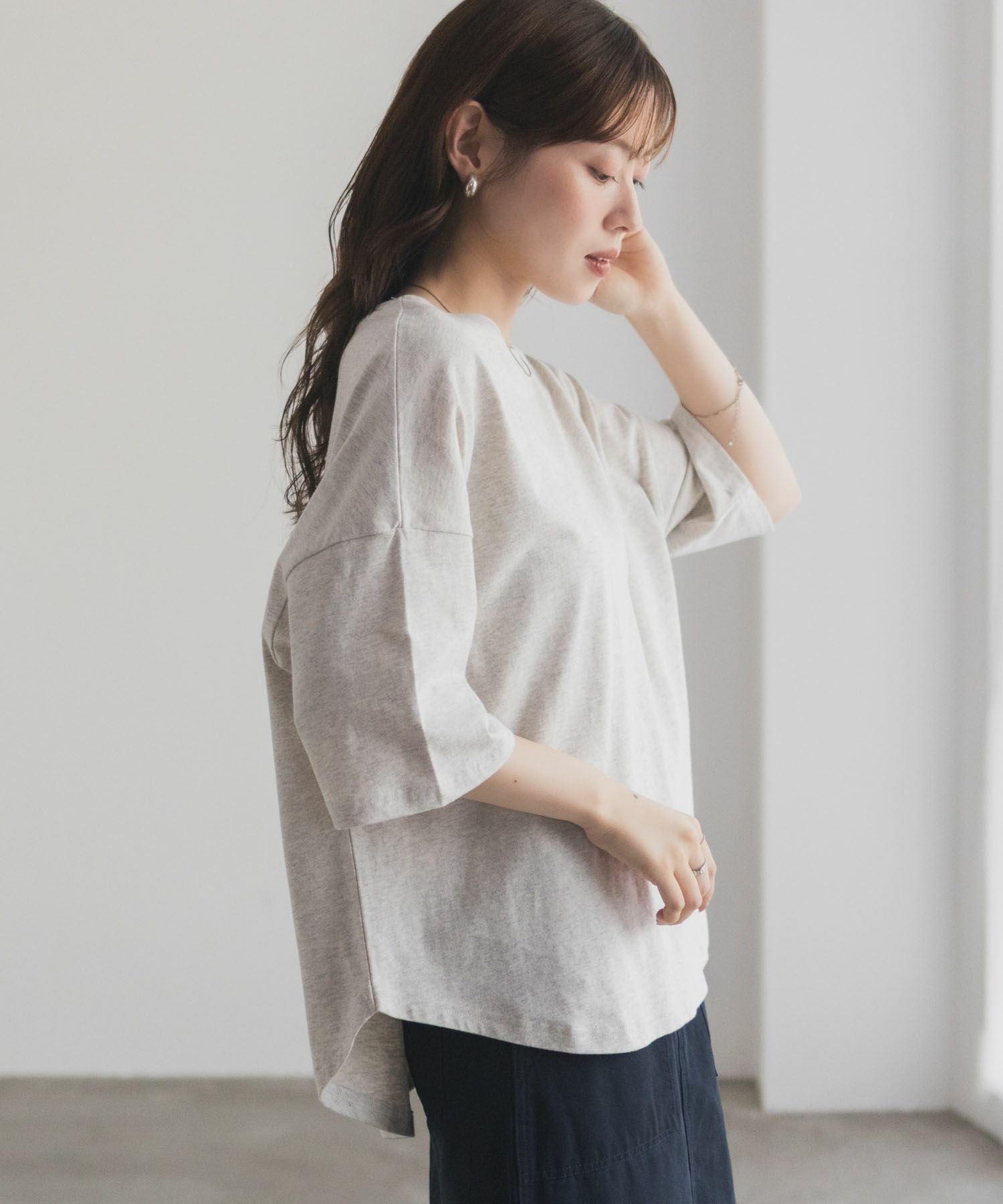 nAvy  エブリーT 6分袖Tシャツ レディース メール便 対応商品商品サムネイル-8