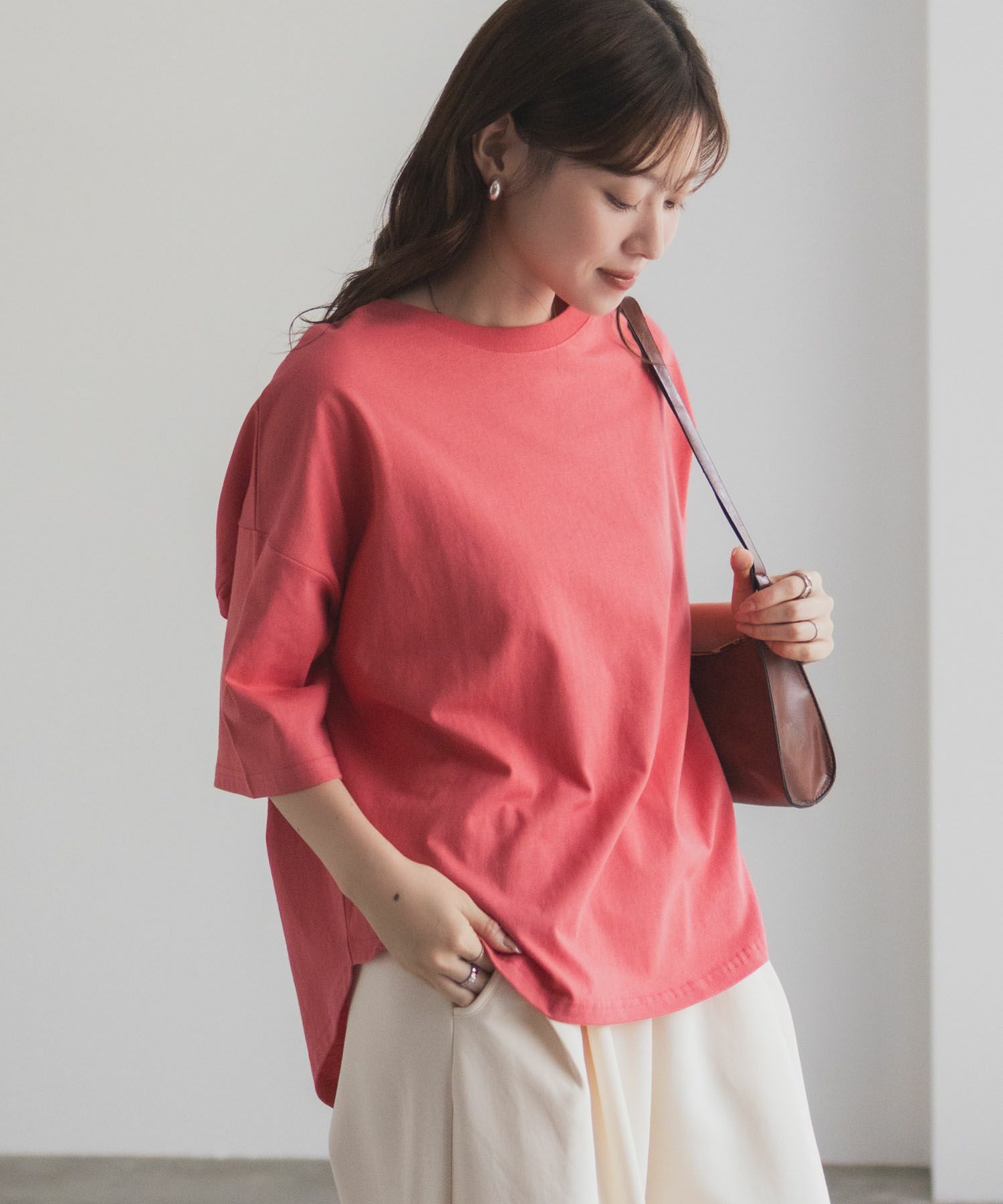 nAvy エブリーT 6分袖Tシャツ レディース ネコポス 対応商品