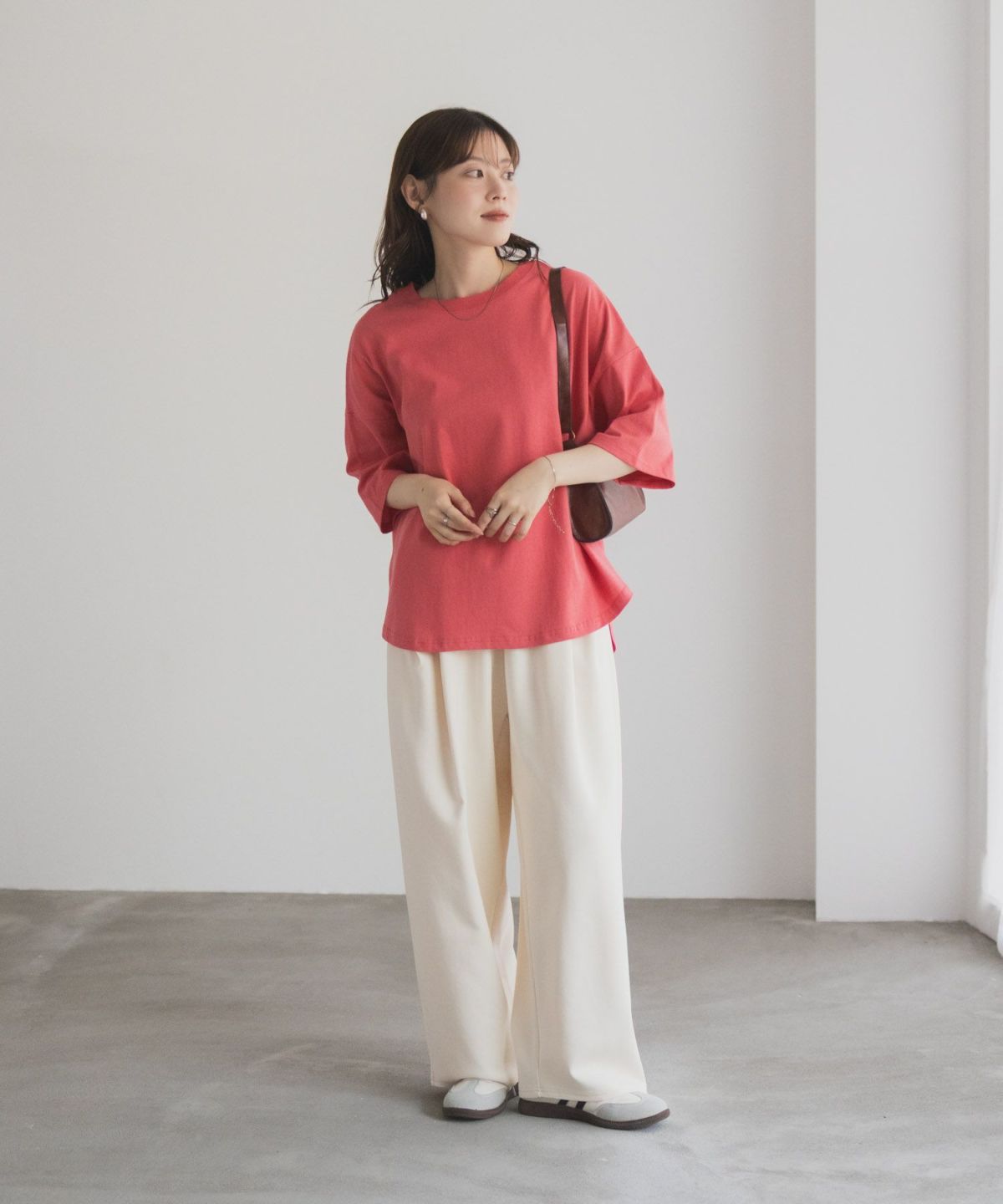 nAvy エブリーT 6分袖Tシャツ レディース ネコポス 対応商品