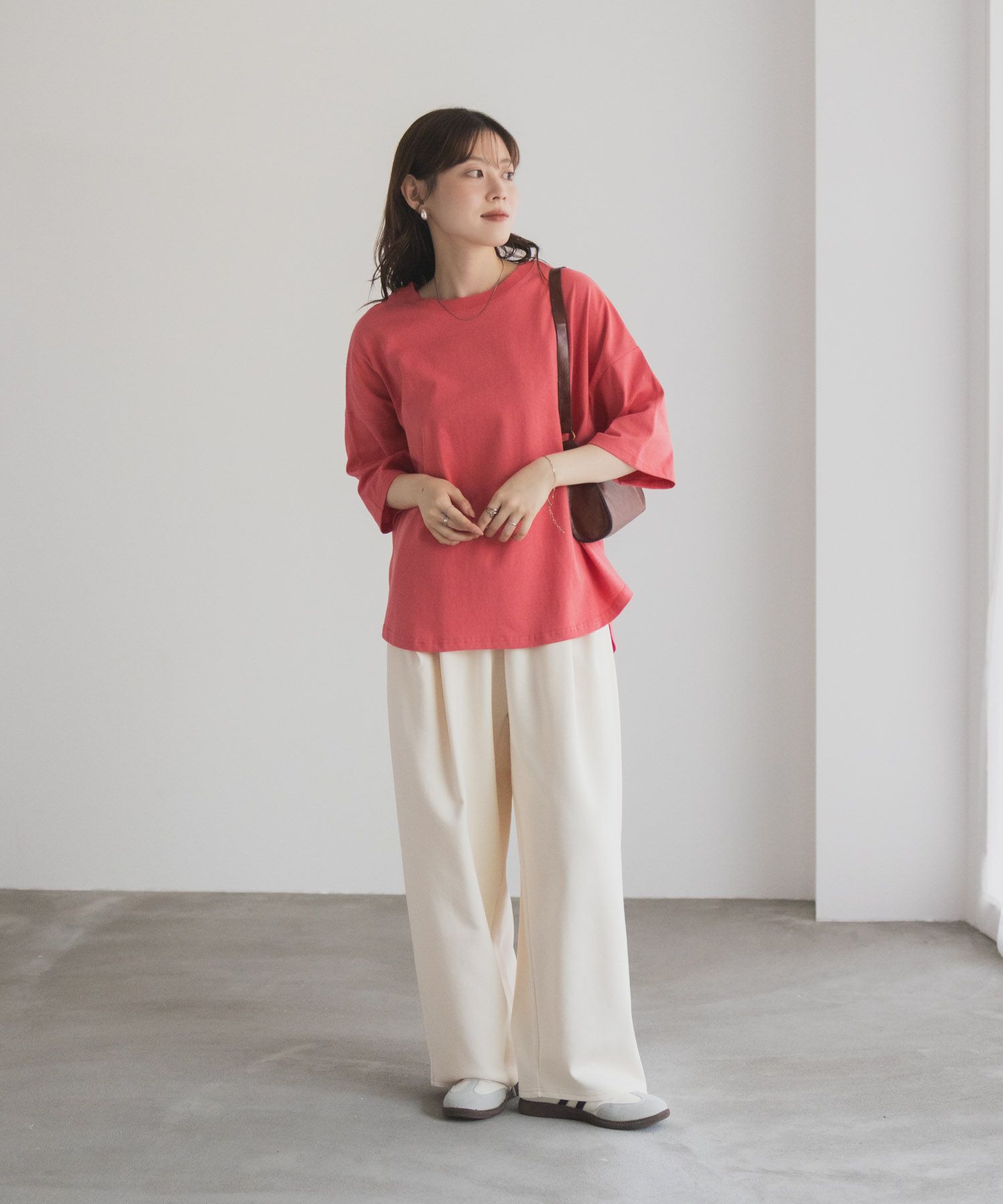 nAvy エブリーT 6分袖Tシャツ レディース ネコポス 対応商品