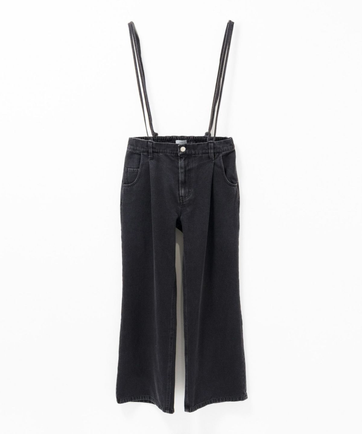 nAvy 毎日はきたくなるデニム「マイデニ」 サスペンダー付きワイドパンツ レディース