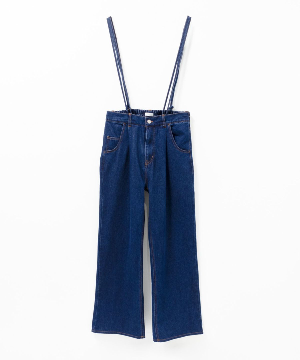 nAvy 毎日はきたくなるデニム「マイデニ」 サスペンダー付きワイドパンツ レディース