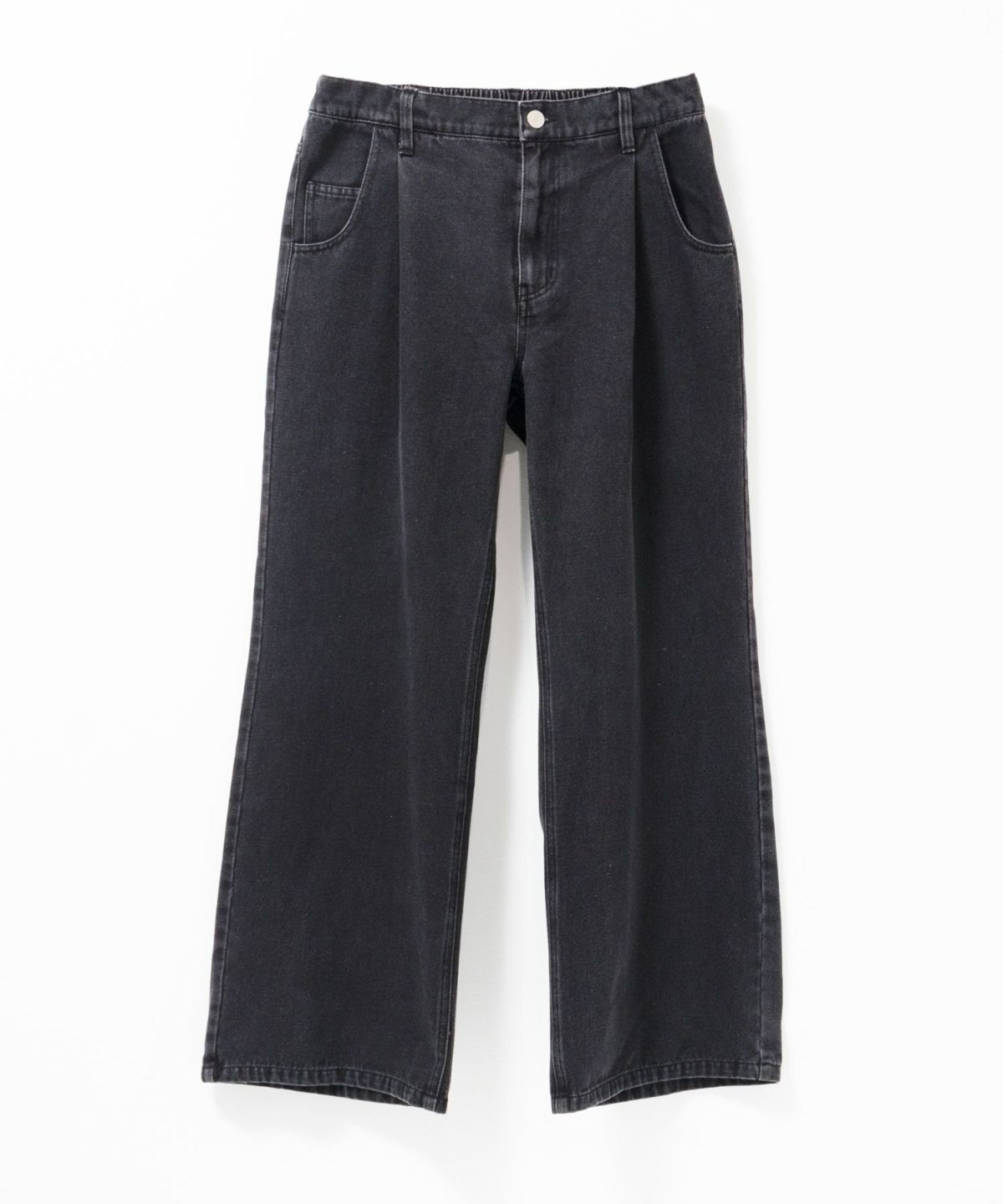 nAvy 毎日はきたくなるデニム「マイデニ」 サスペンダー付きワイドパンツ レディース