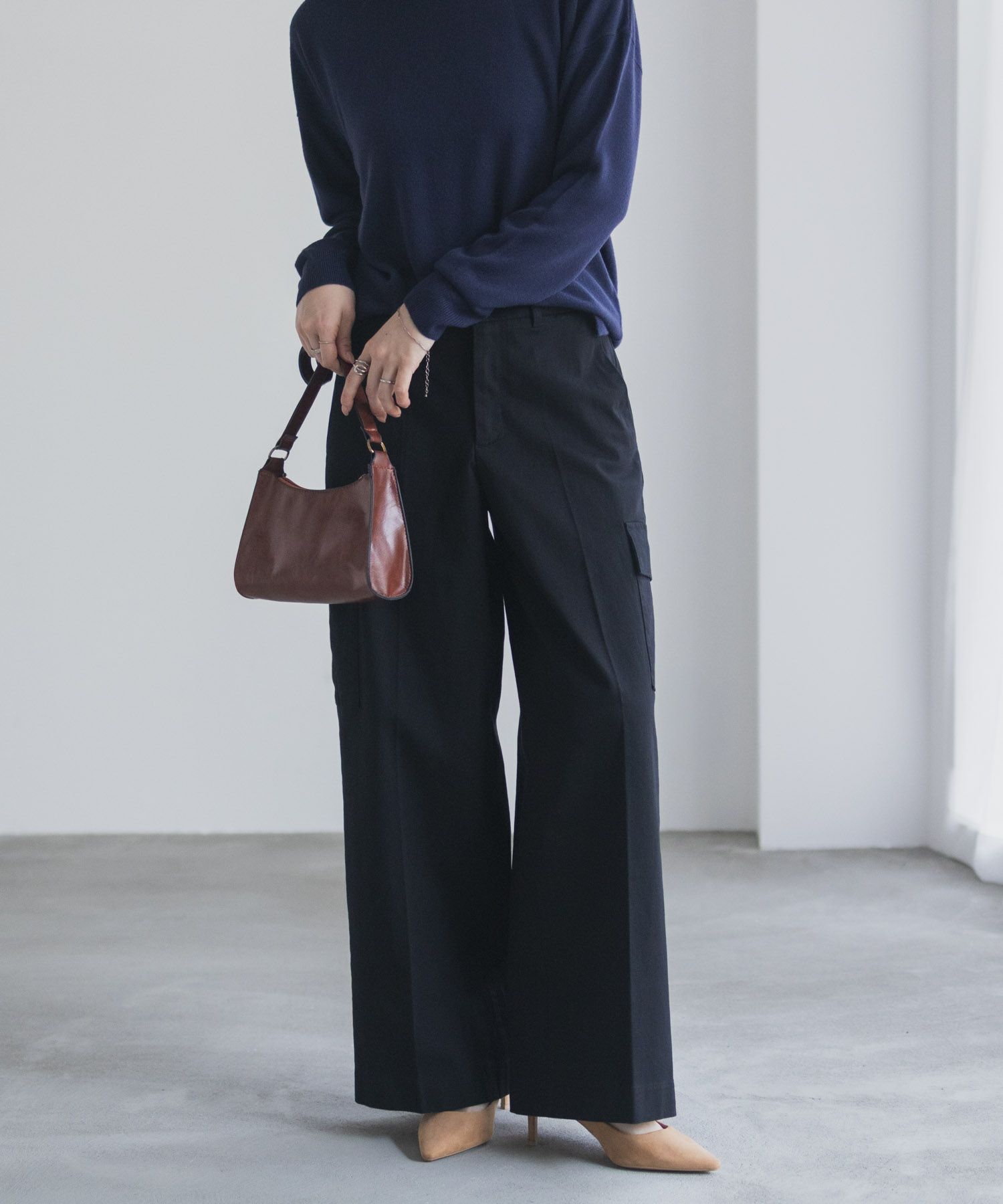 [値下げ]nAvy  カーゴチノパンツ レディース商品画像-3