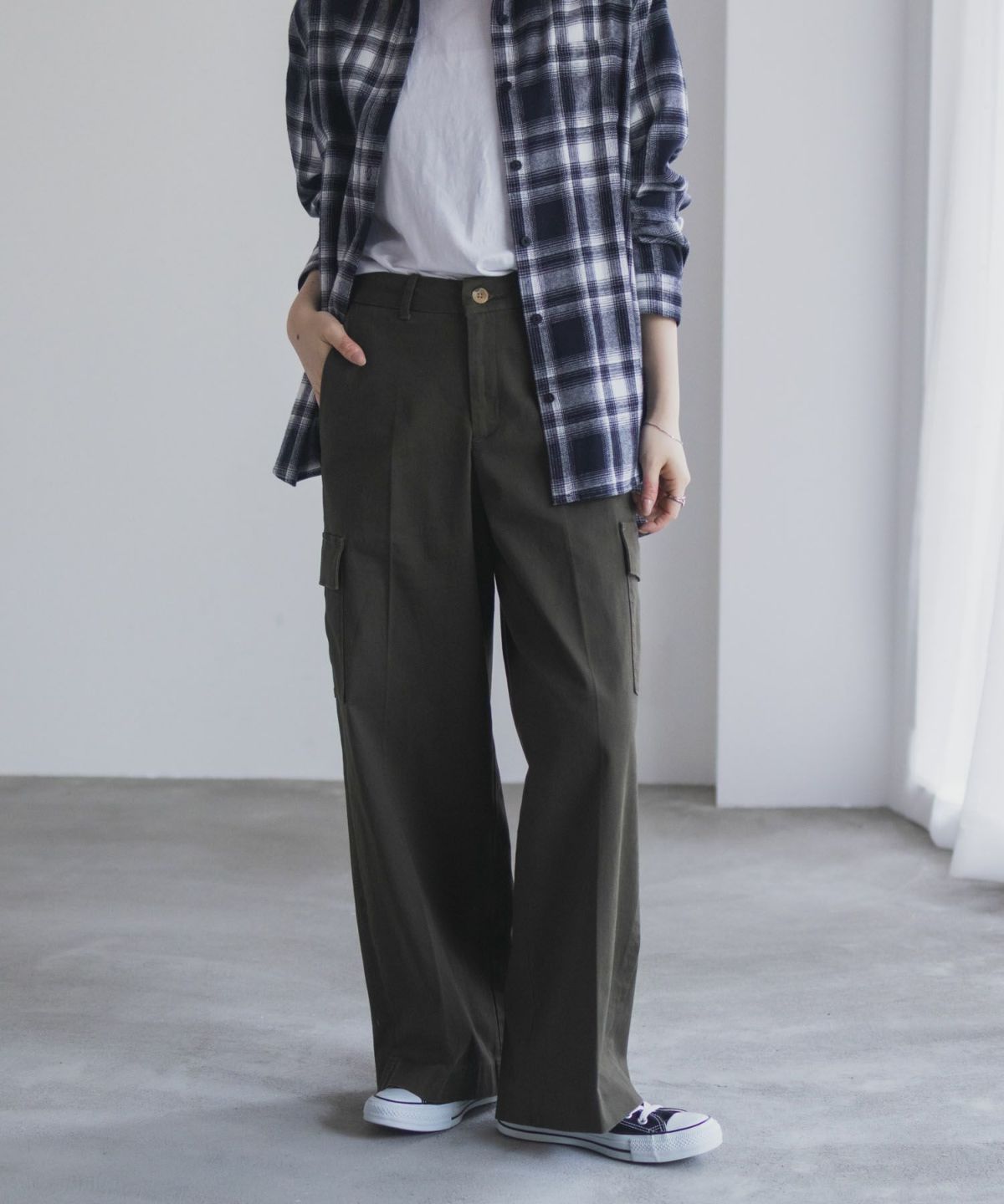 nAvy カーゴチノパンツ レディース