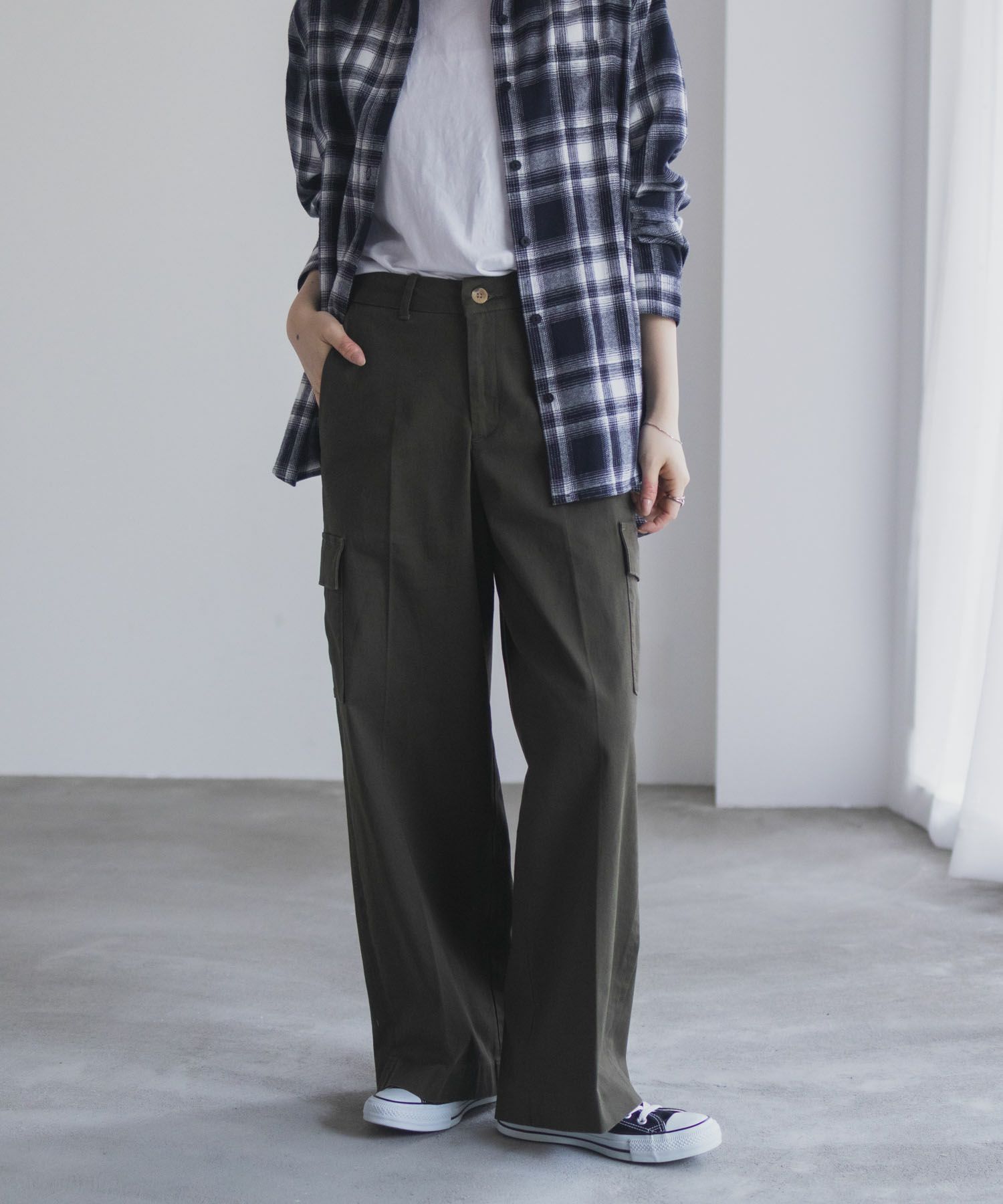 nAvy カーゴチノパンツ レディース