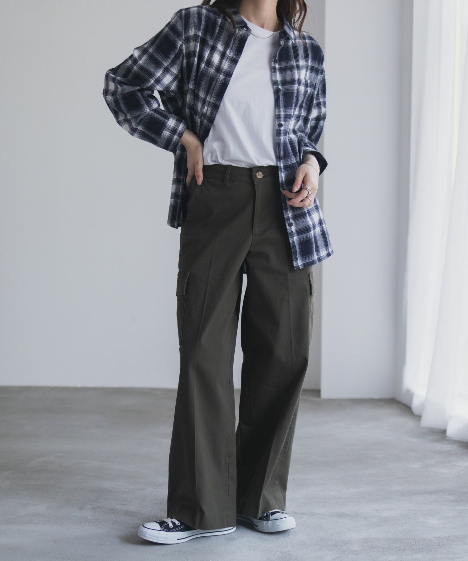 nAvy カーゴチノパンツ レディース