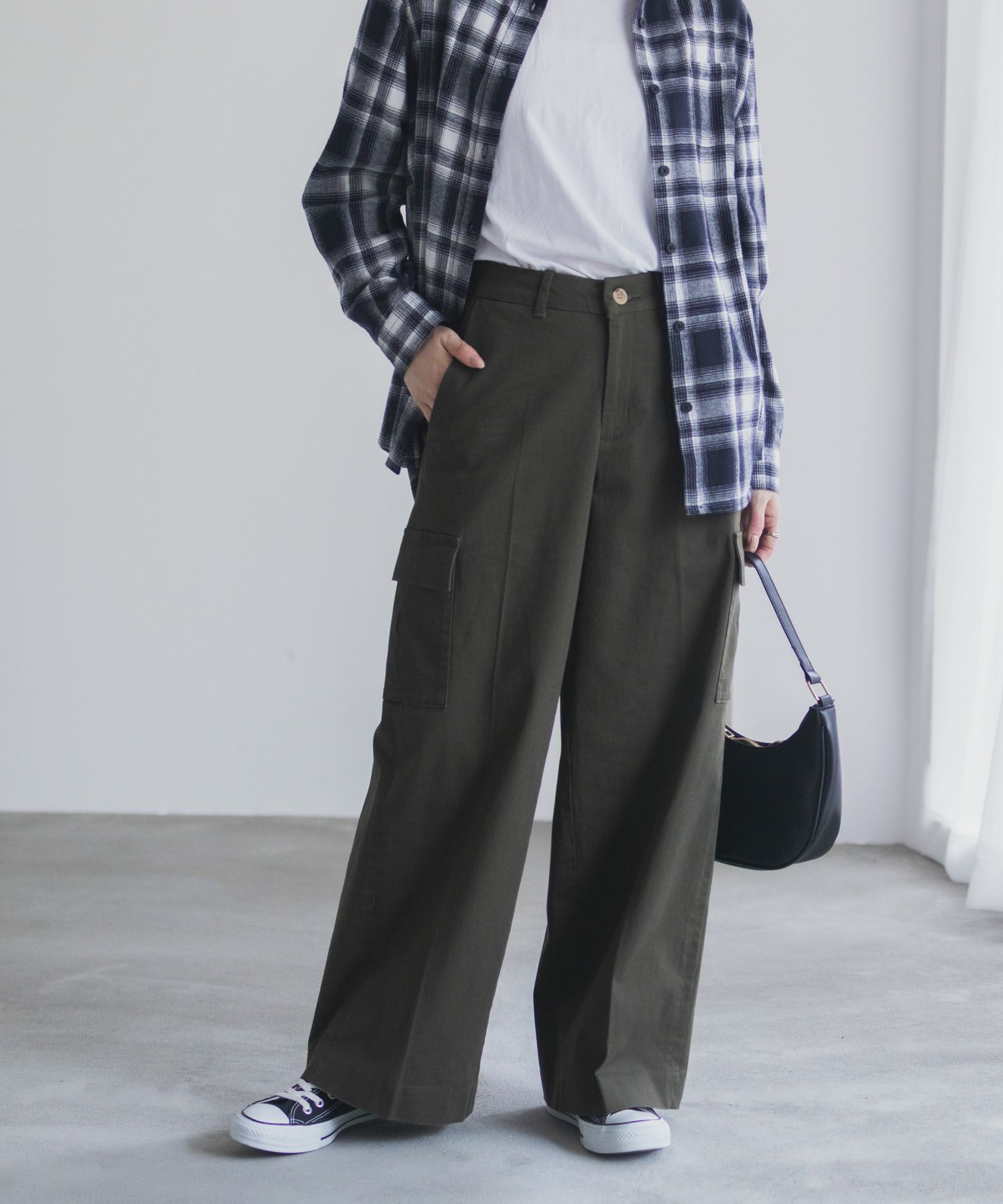 nAvy カーゴチノパンツ レディース