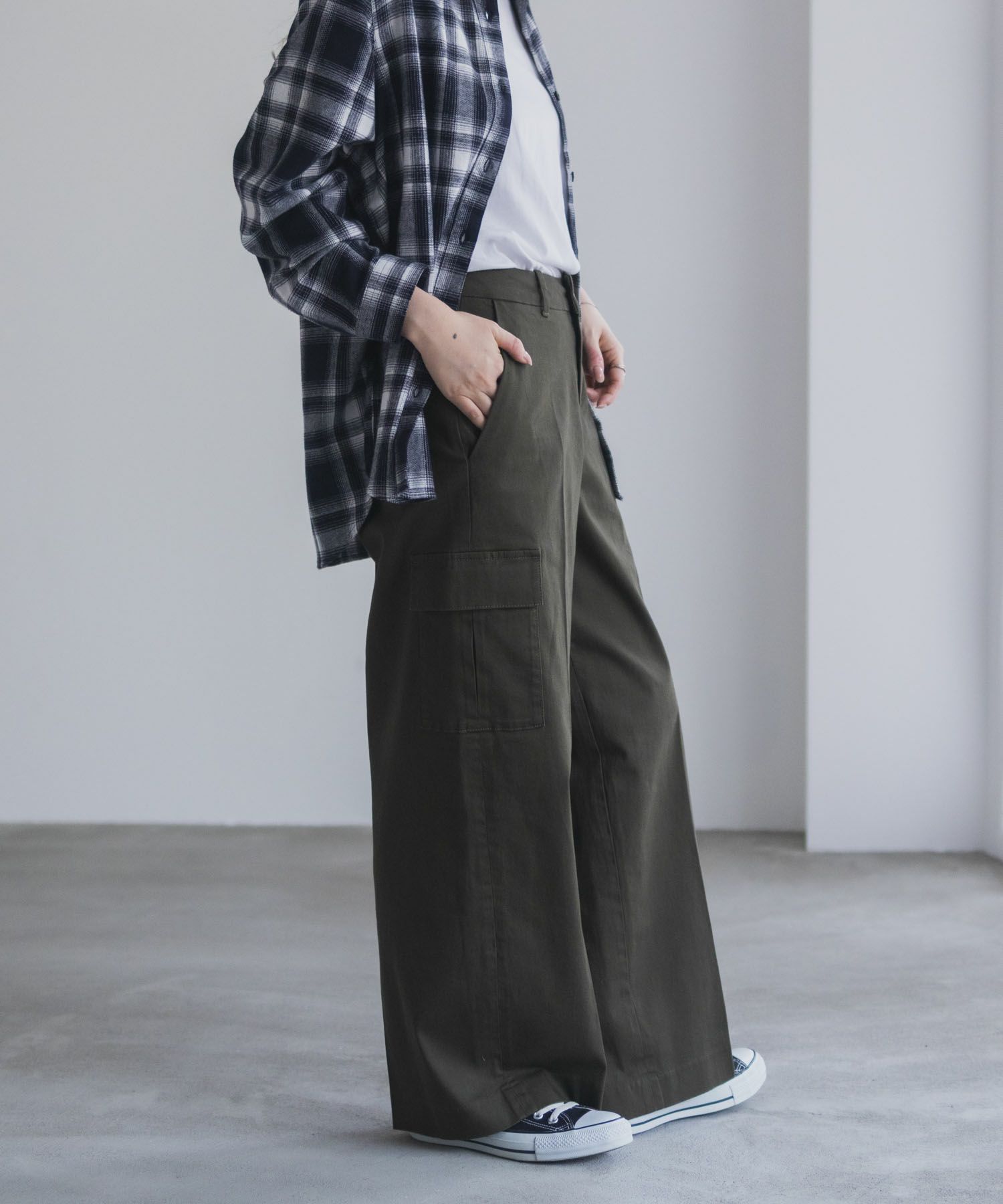 nAvy カーゴチノパンツ レディース